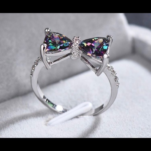 Multicolored bow ring - Picture 3 of 4